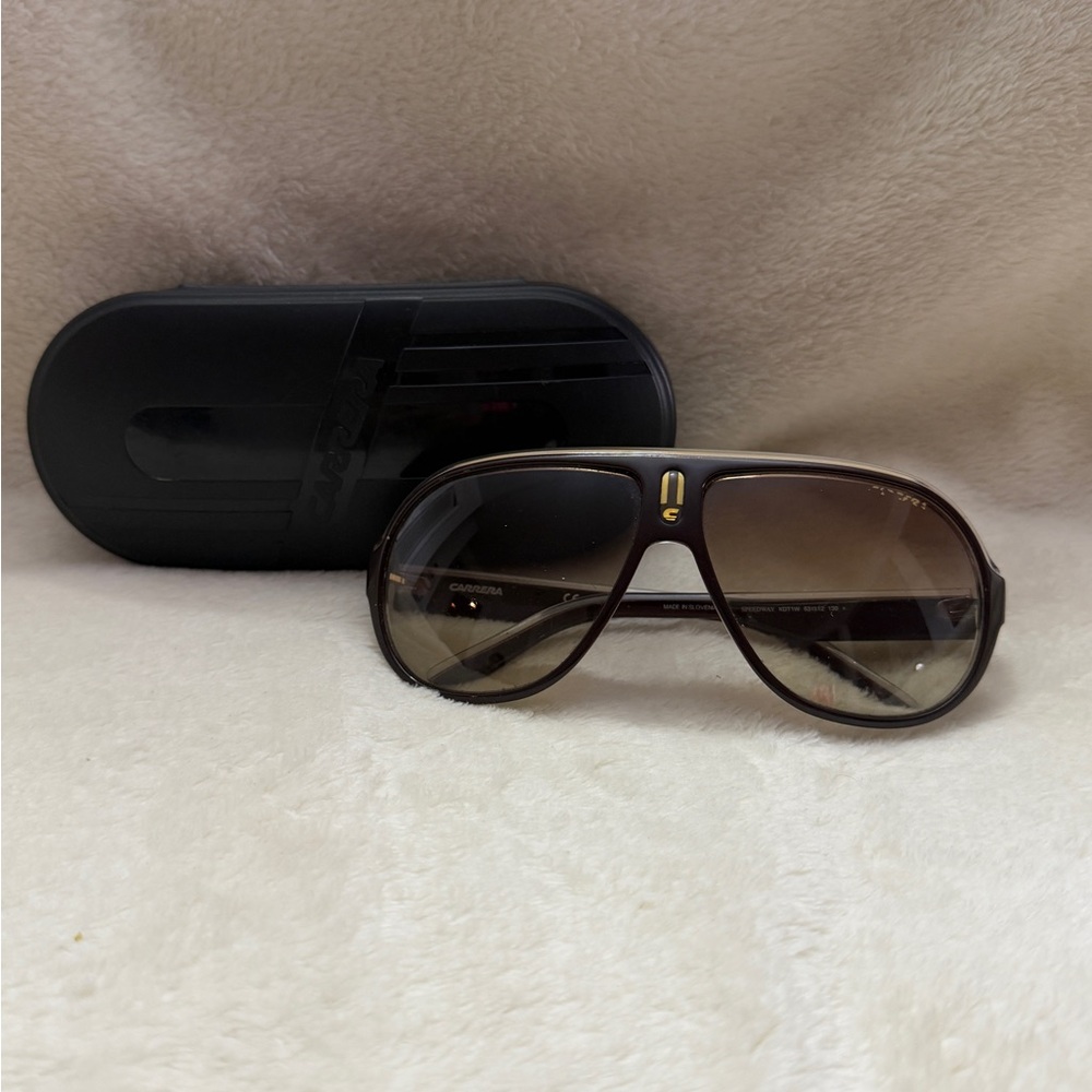 Carrera Brown Gradient Pilot Sunglasses